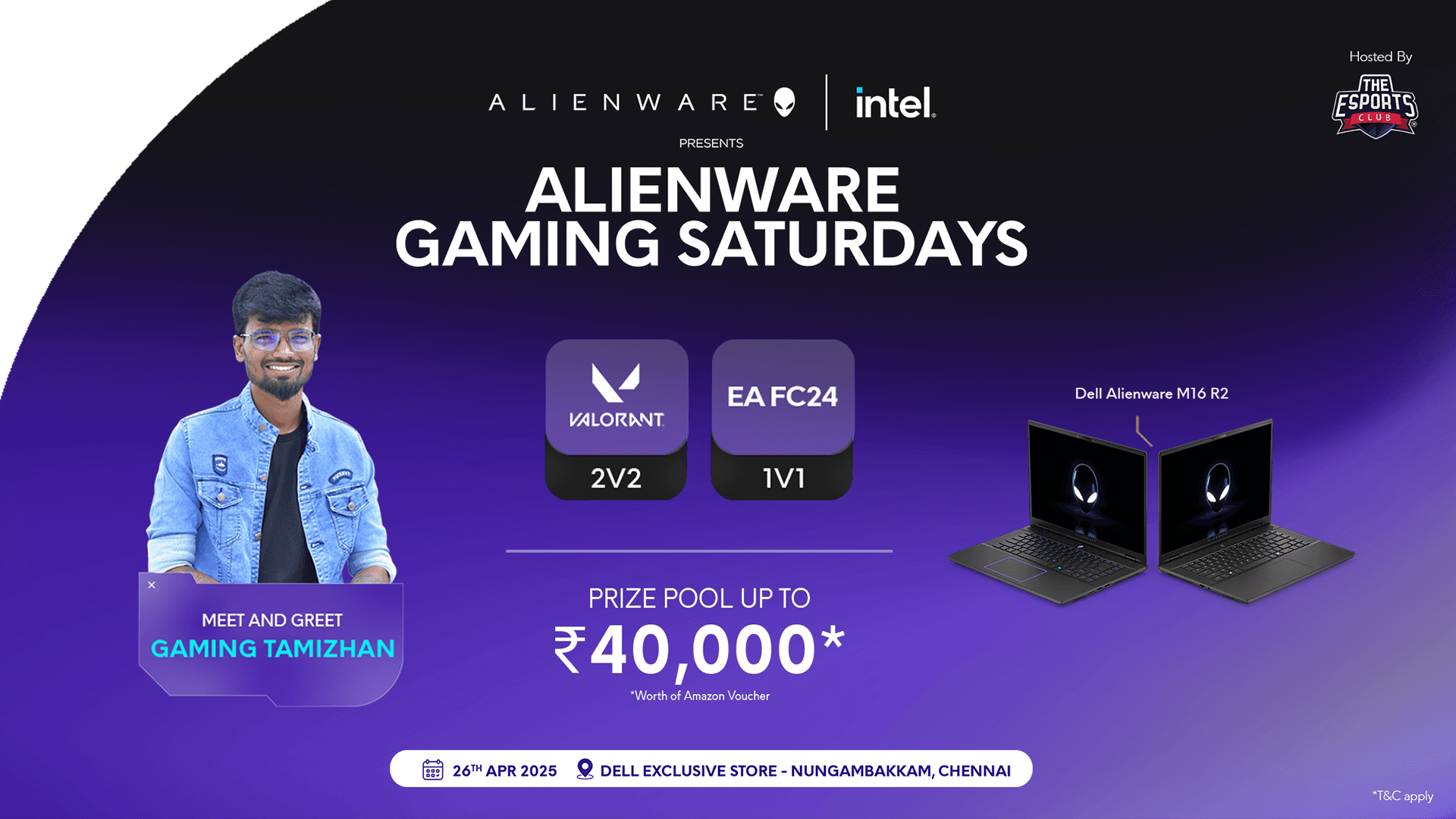 Alienware Gaming Saturdays - Chennai banner