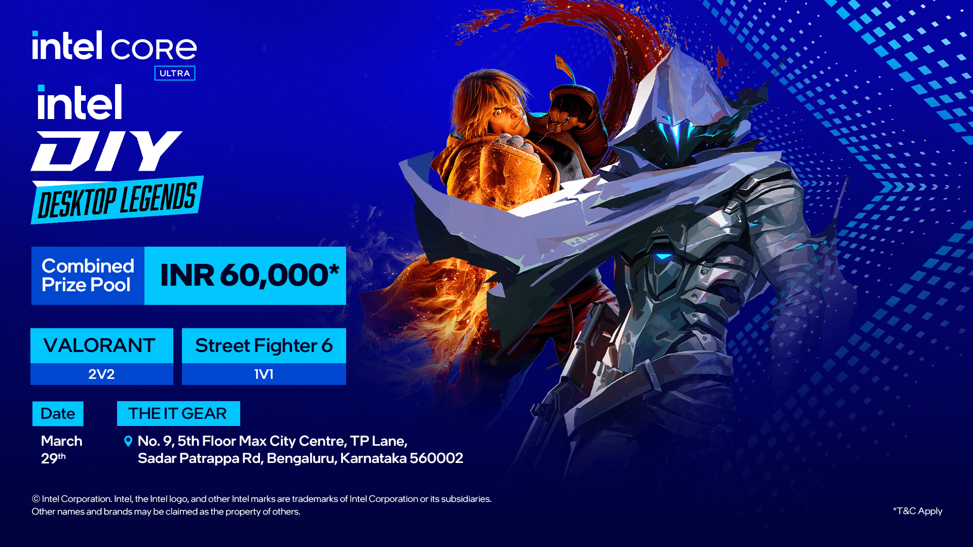 Intel DIY Desktop Legends - The IT Gear - Bengaluru banner