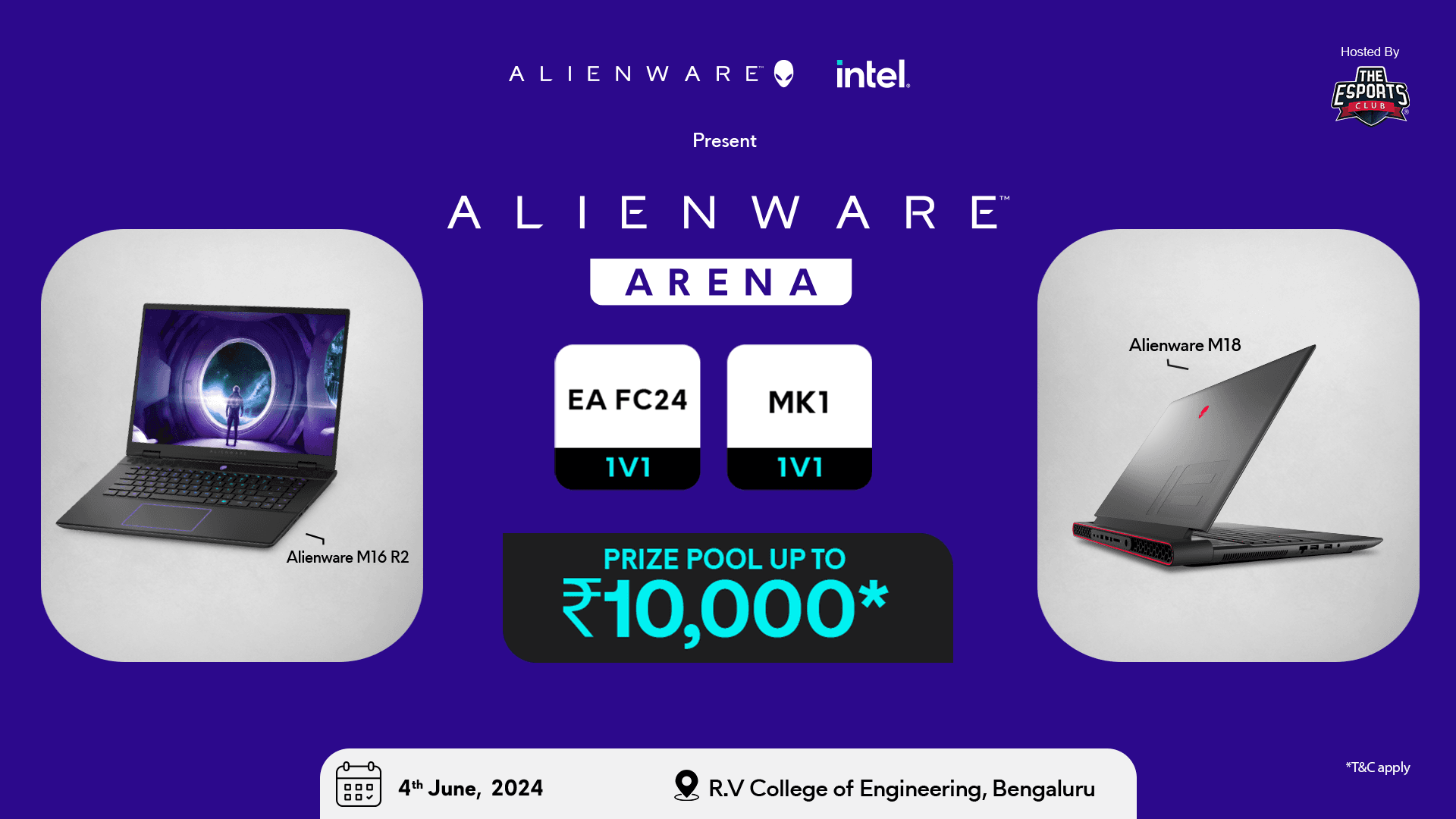 Alienware Arena - R.V. College of Engineering, Bengaluru banner