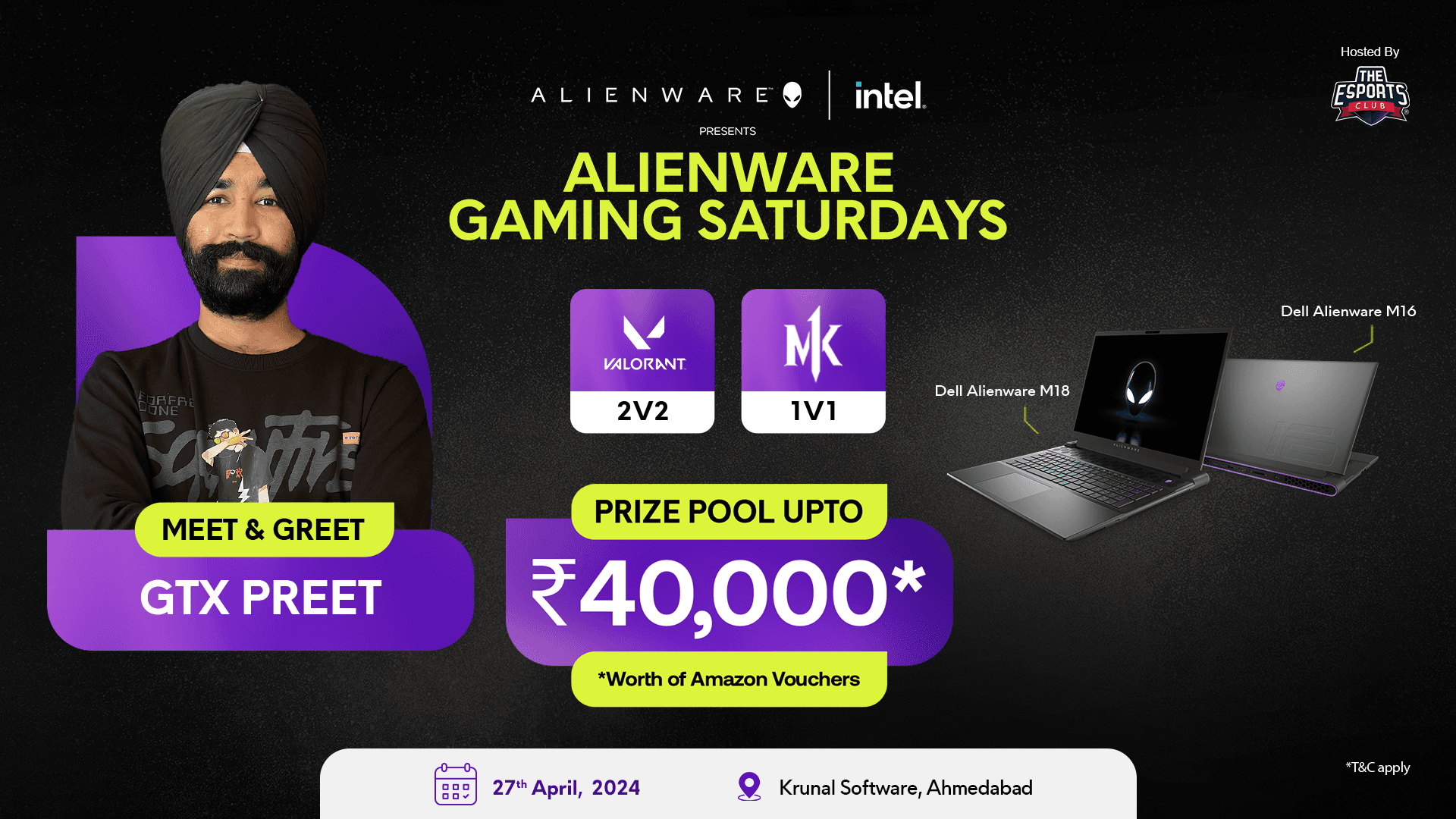 Alienware Gaming Saturdays - Ahmedabad  banner