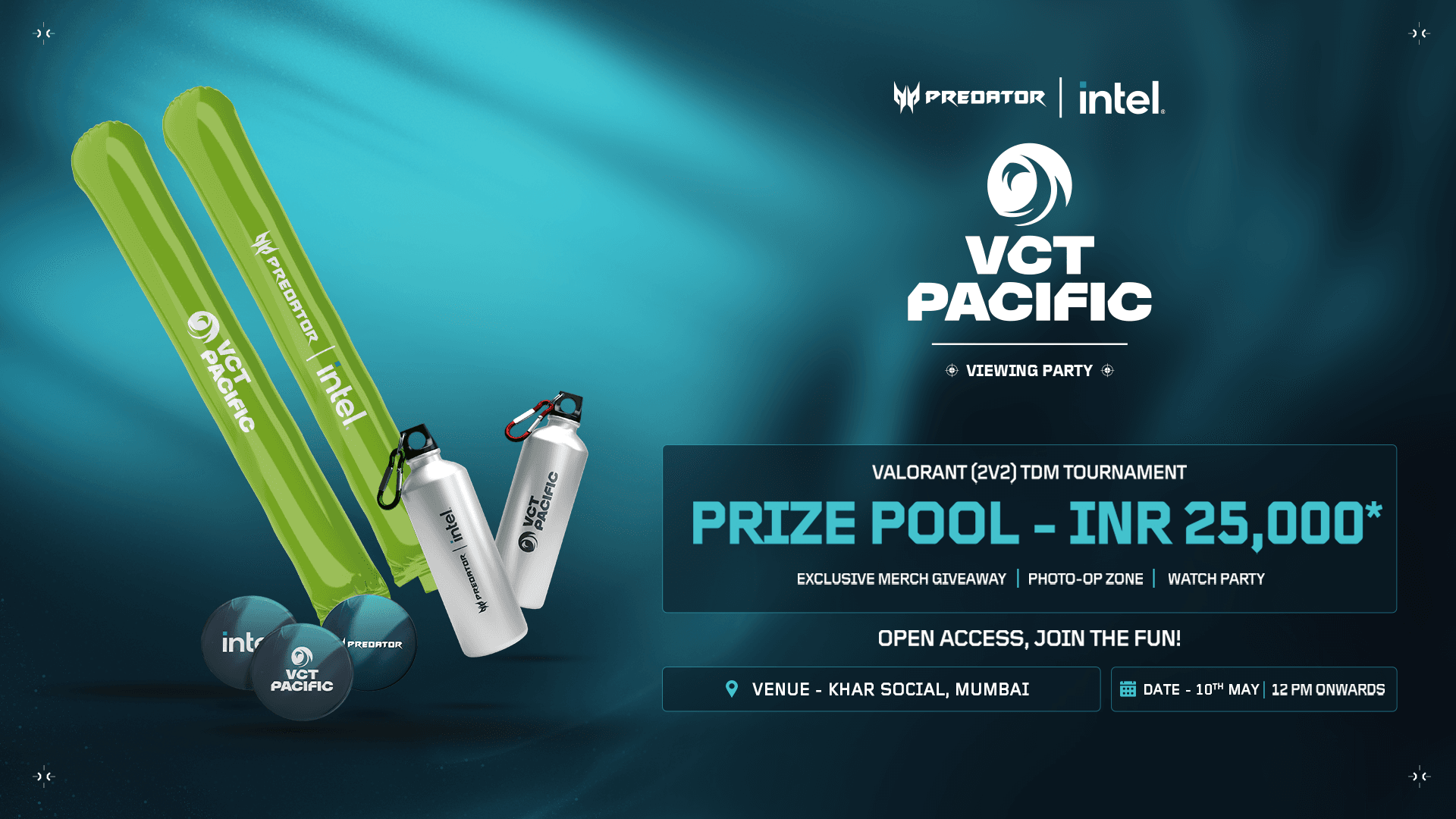 Predator x Intel - VCT Pacific Viewing Party - Mumbai banner