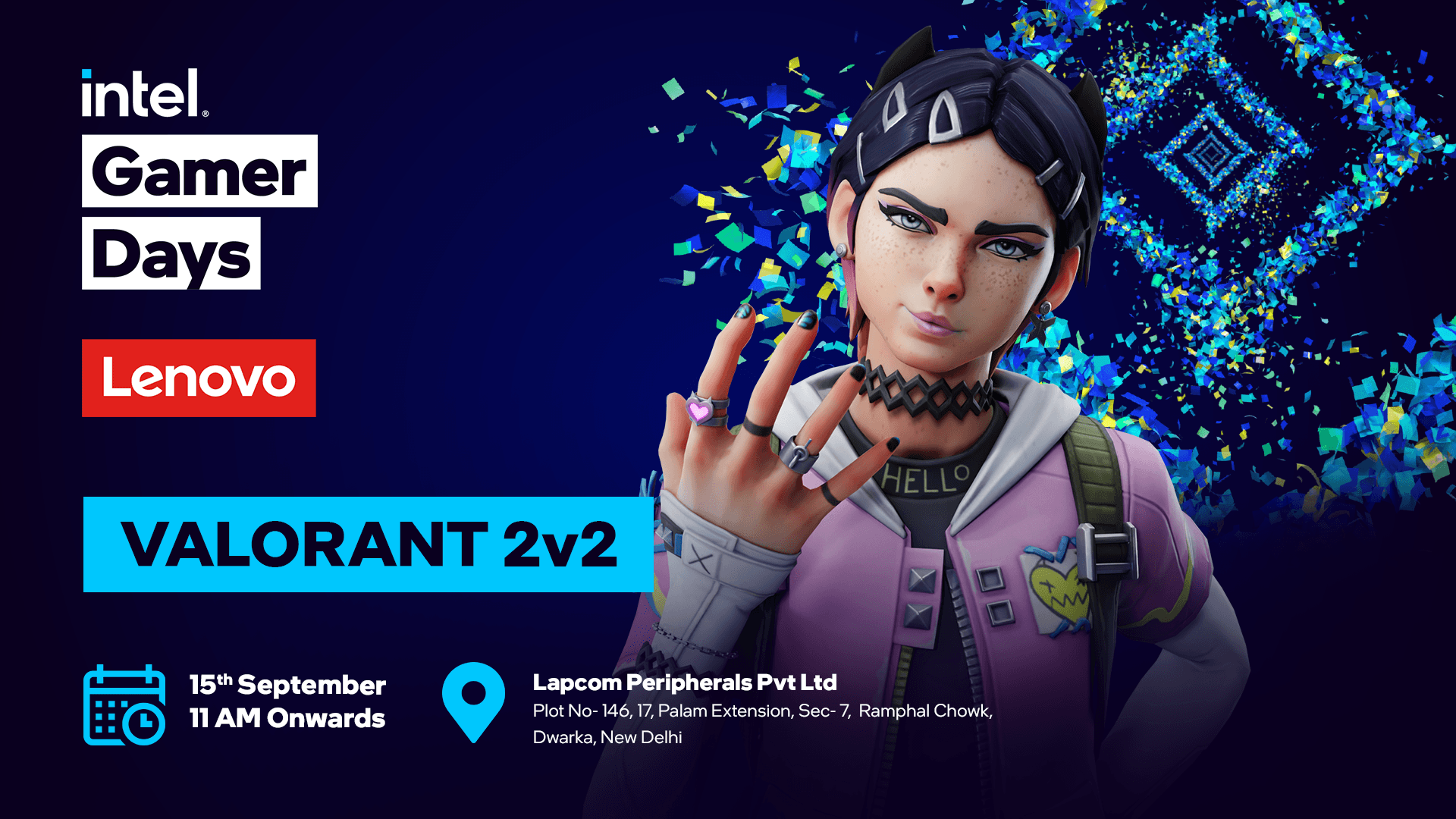 Intel Gamer Days - Lenovo, Delhi (Valorant 2v2) banner