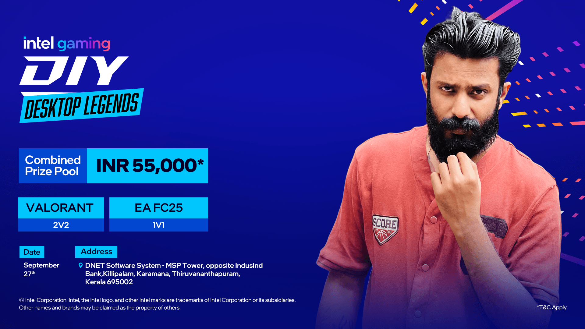 Intel Gaming DIY Desktop Legends - Dnet Systems, Trivandrum banner