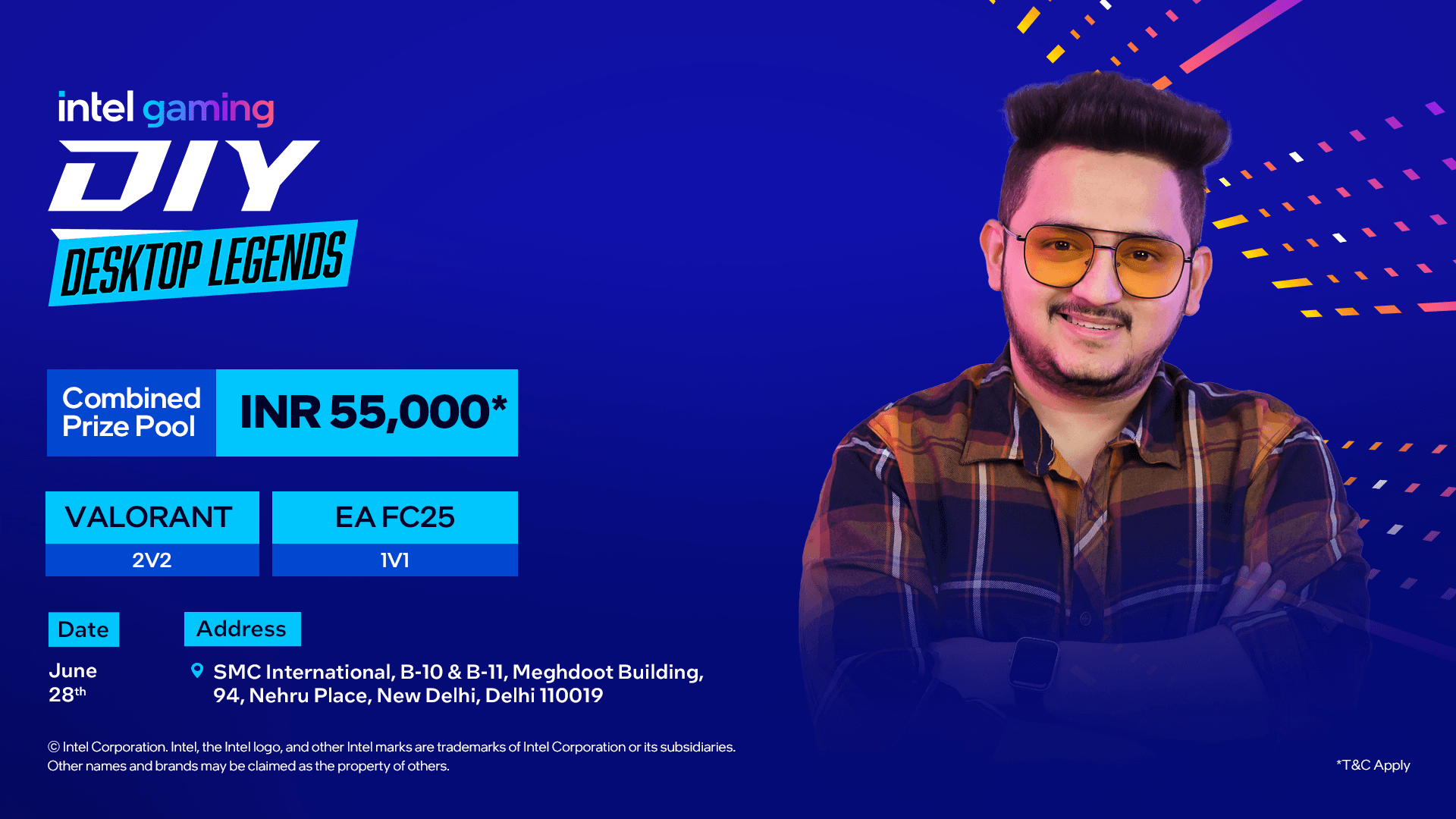 SMC International, Delhi - Intel Gaming DIY Desktop Legends  banner
