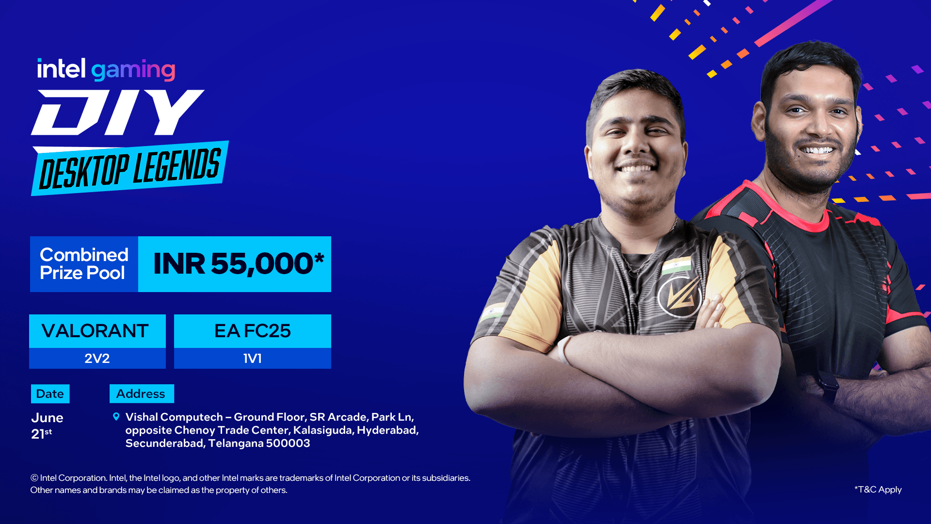 Intel Gaming DIY Desktop Legends - Vishal Computech, Hyderabad banner
