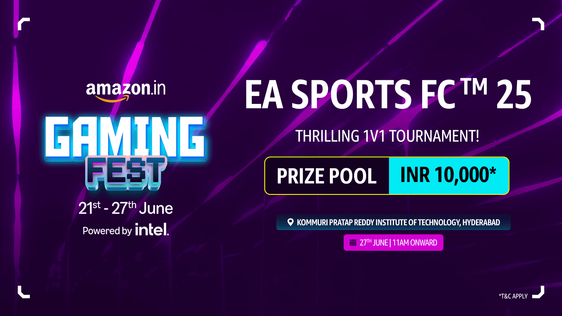 Amazon Gaming Fest - Kommuri Pratap Reddy Institute Of Technology - EA SPORTS FC™ 25's banner