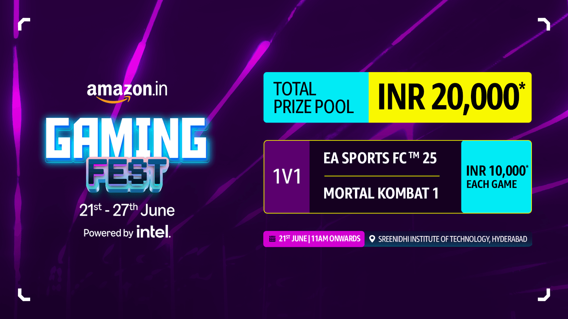 Amazon Gaming Fest - SNIST Hyderabad  banner