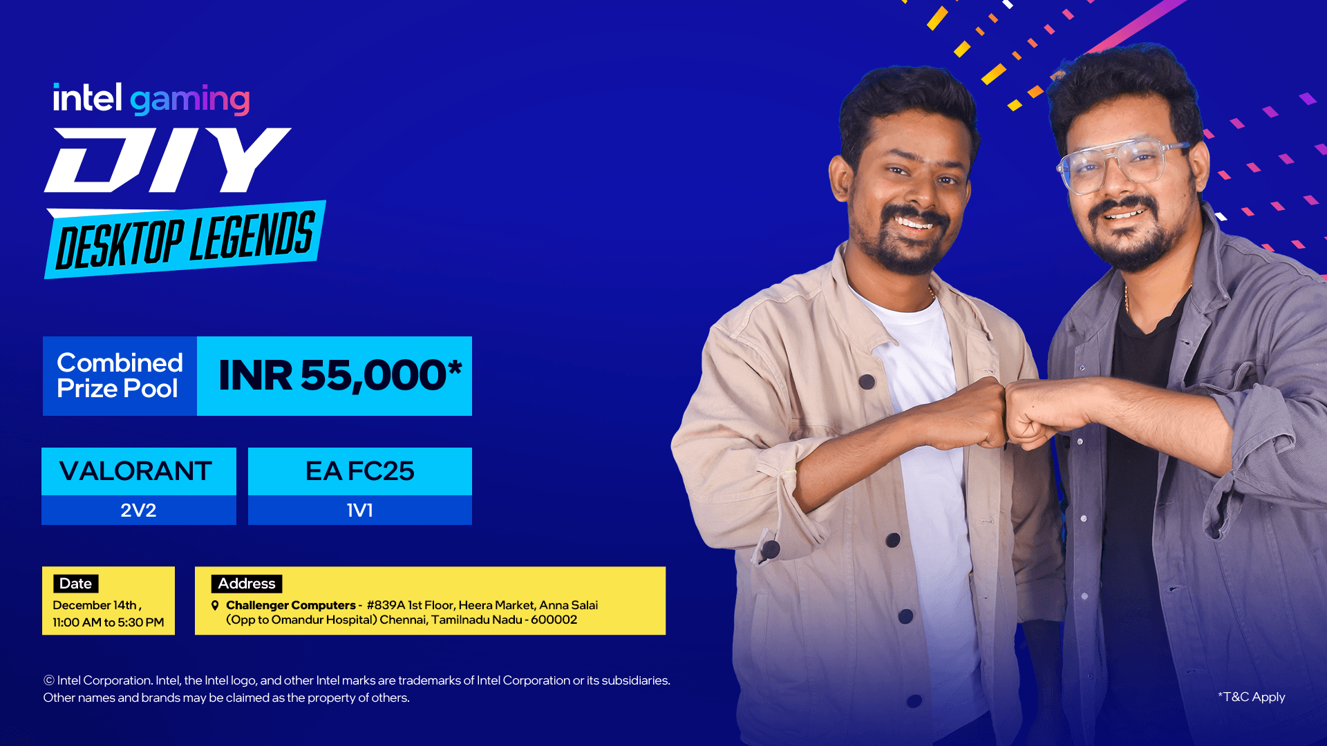 Intel Gaming DIY Desktop Legends - Challenger , Chennai banner