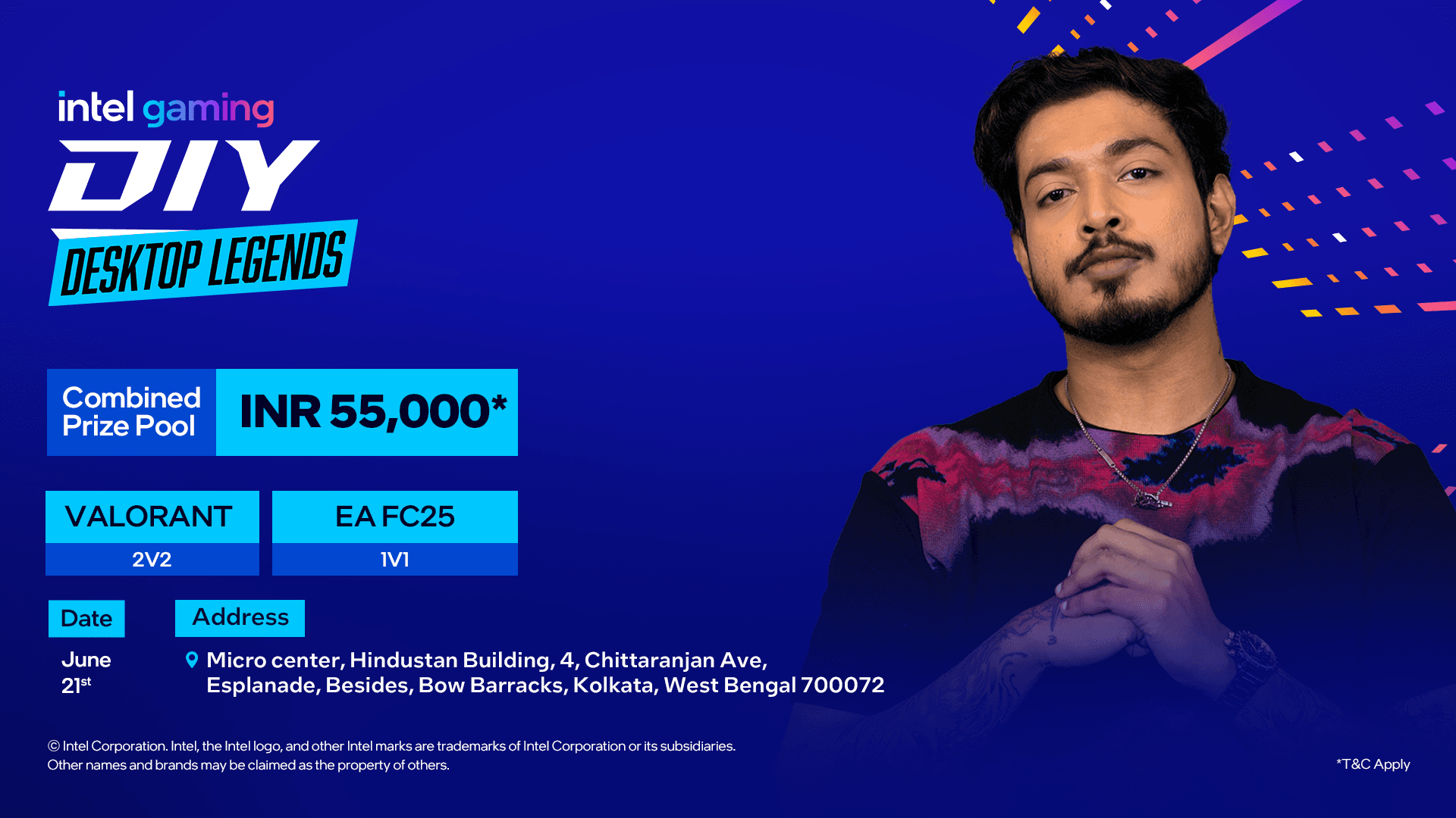 Intel Gaming DIY Desktop Legends - Micro Center India, Kolkata banner
