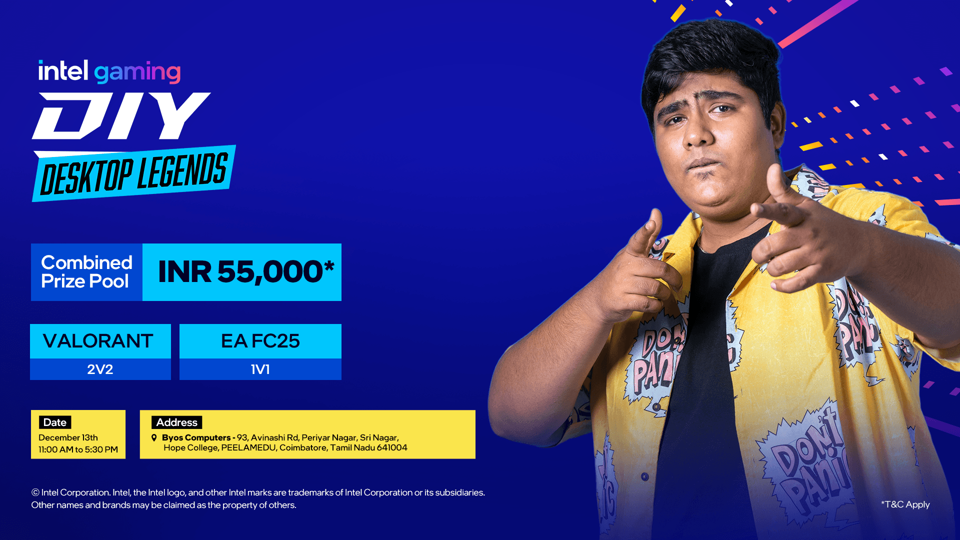 Intel Gaming DIY Desktop Legends - Byos Computers, Coimbatore banner
