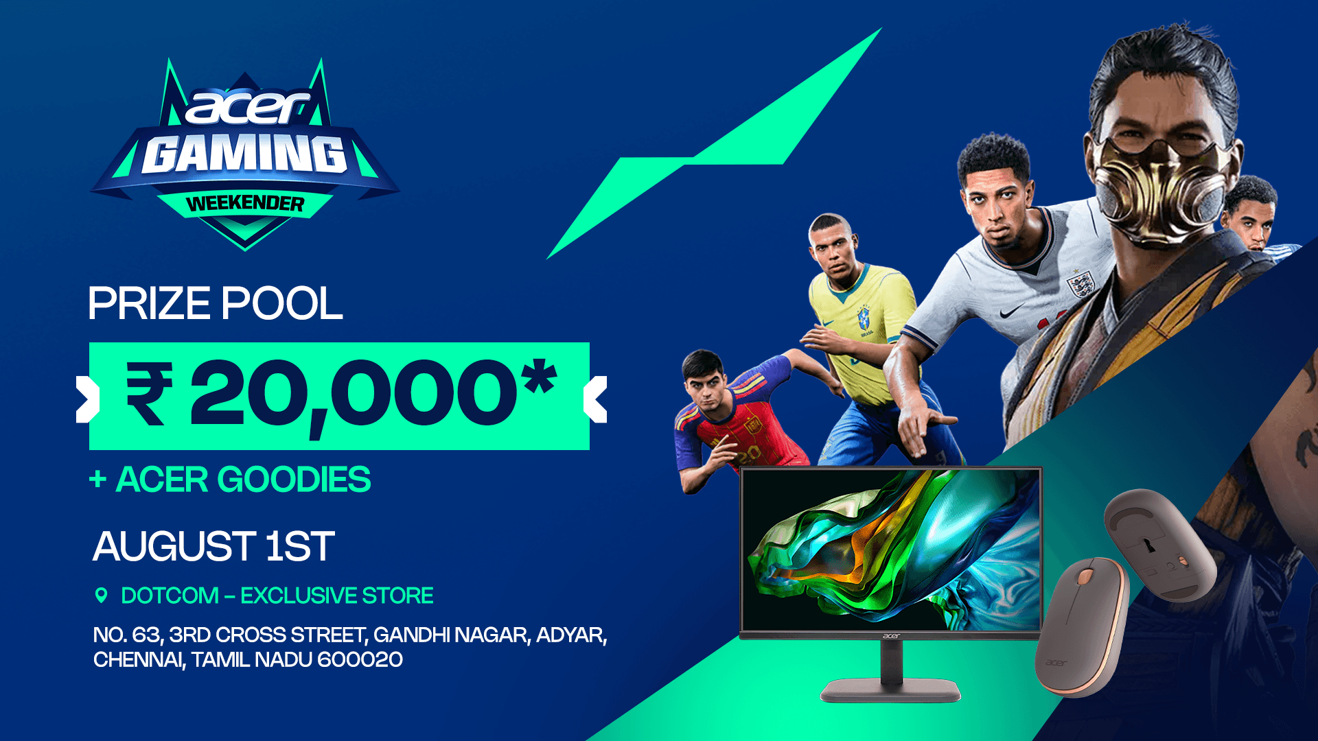 Acer Gaming Weekender - Dotcom, Exclusive Store - Chennai's banner