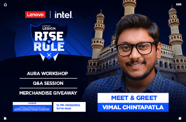 Lenovo Legion RISE 2 RULE Hyderabad's banner