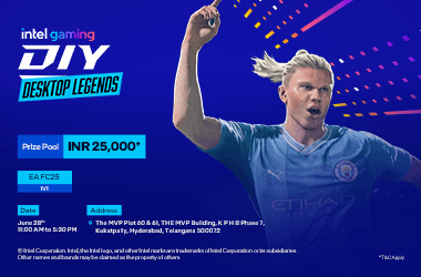 Intel Gaming DIY Desktop Legends - the MVP Hyderabad - EA FC 25's banner