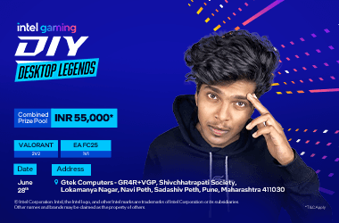 GTEK Computers, Pune - Intel Gaming DIY Desktop Legends 's banner