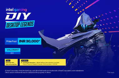Intel Gaming DIY Desktop Legends - Challenger, Chennai (VALORANT TDM)'s banner