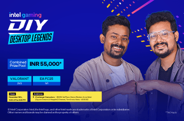 Intel Gaming DIY Desktop Legends - Challenger , Chennai's banner