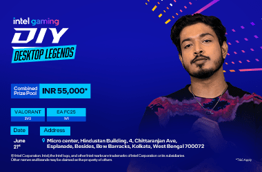Intel Gaming DIY Desktop Legends - Micro Center India, Kolkata's banner