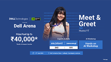 Dell Arena - Lucknow's banner