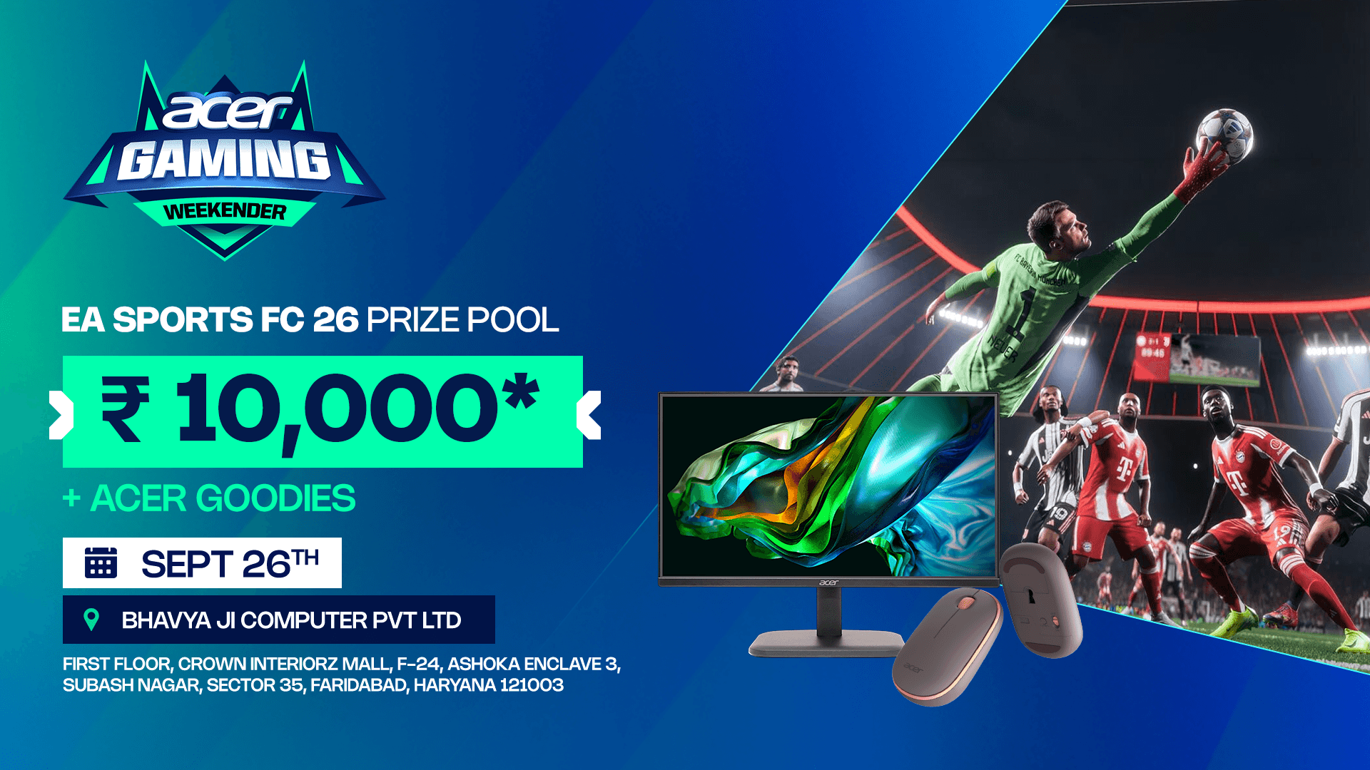 Acer Gaming Weekender - EA Sports FC 26 - Faridabad's banner