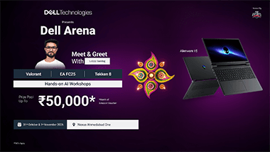 Dell Arena - Nexus Ahmedabad One's banner