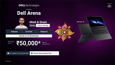 Dell Arena - Nexus Ahmedabad One's banner