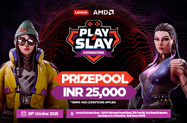 Lenovo Play 2 Slay - Lenovo Exclusive Store - Coimbatore (Valorant TDM 2v2)'s banner