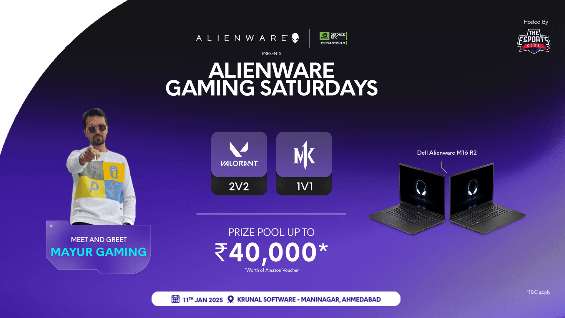 Alienware Gaming Saturdays - Ahmedabad banner