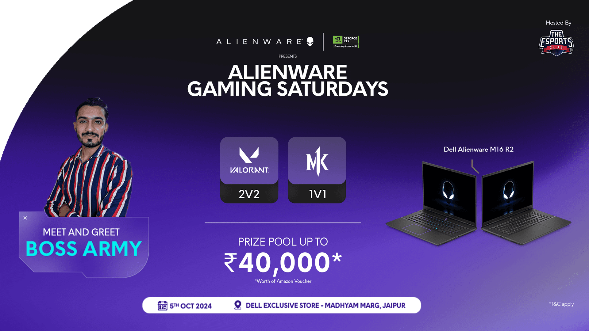Alienware Gaming Saturdays - Jaipur banner