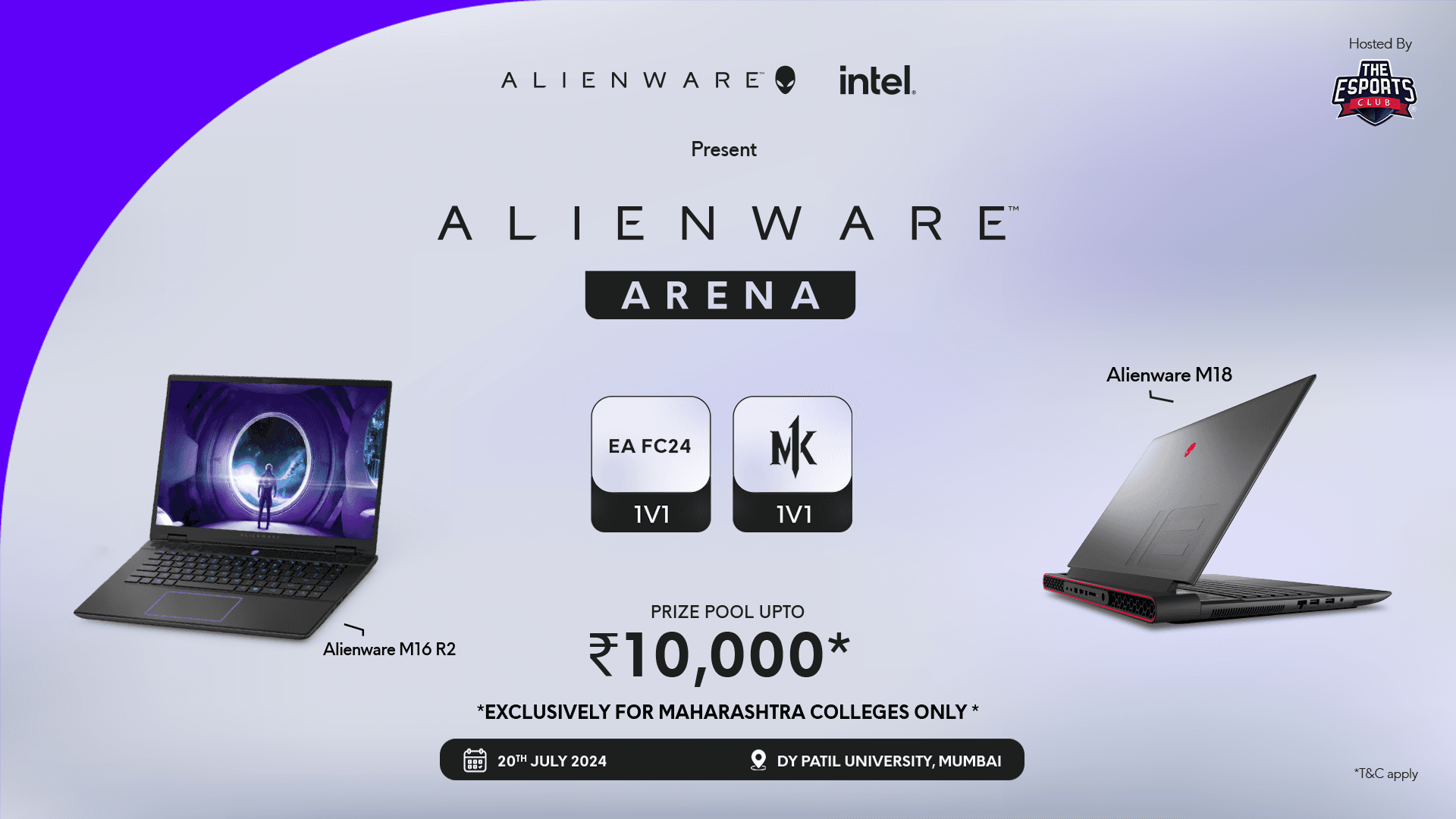 Alienware Arena - DY Patil University, Mumbai banner