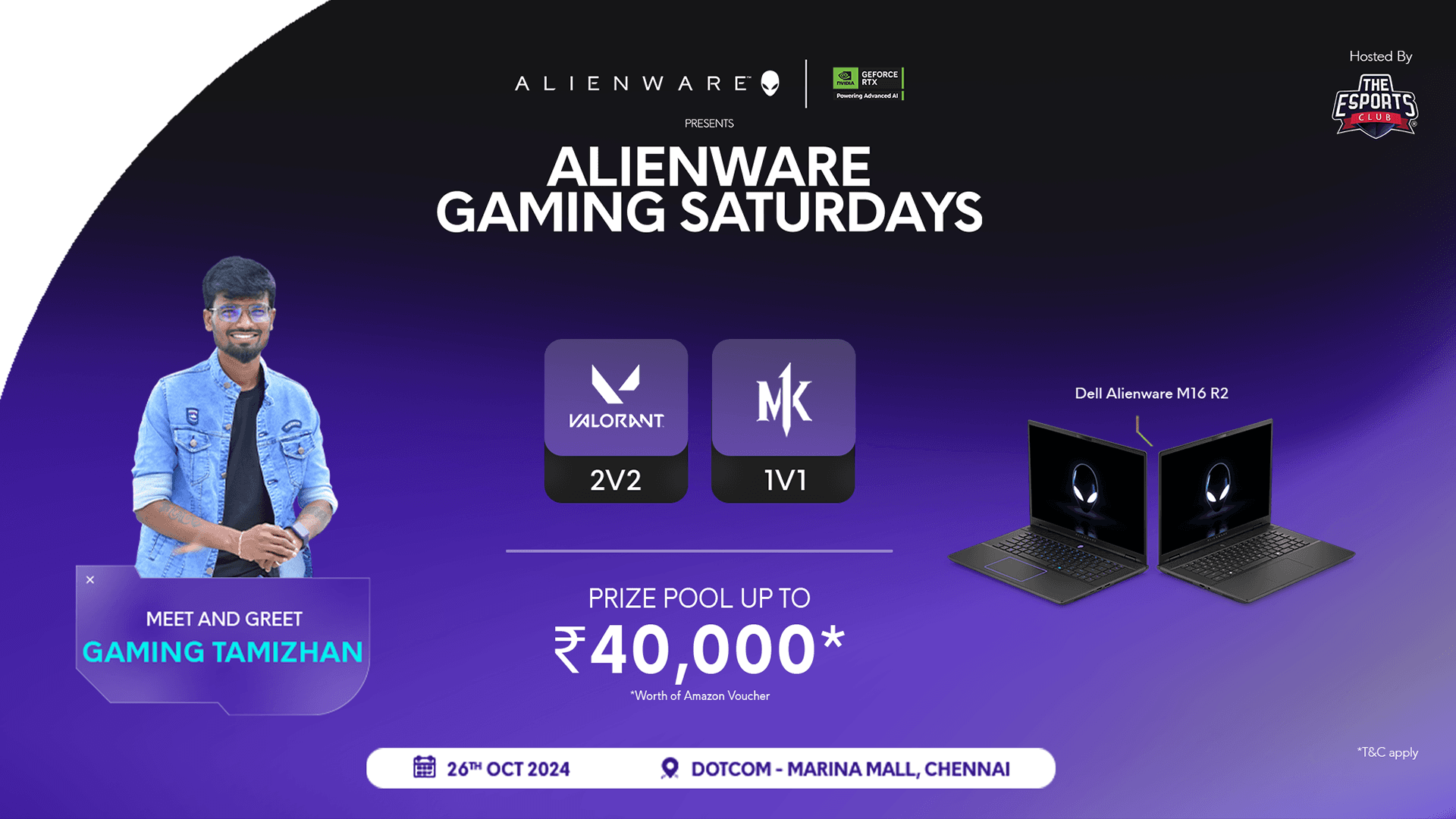 Alienware Gaming Saturdays - Chennai banner