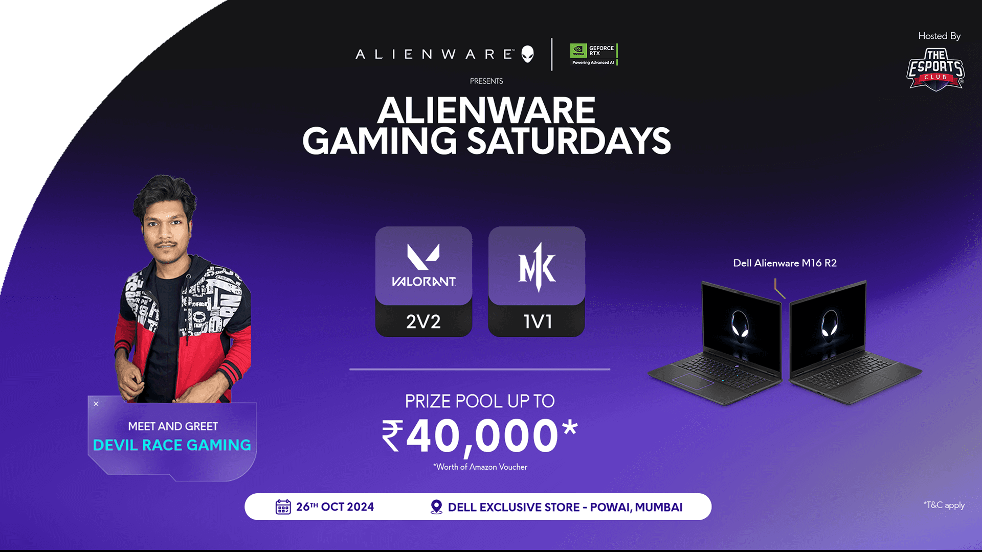 Alienware Gaming Saturdays - Mumbai banner