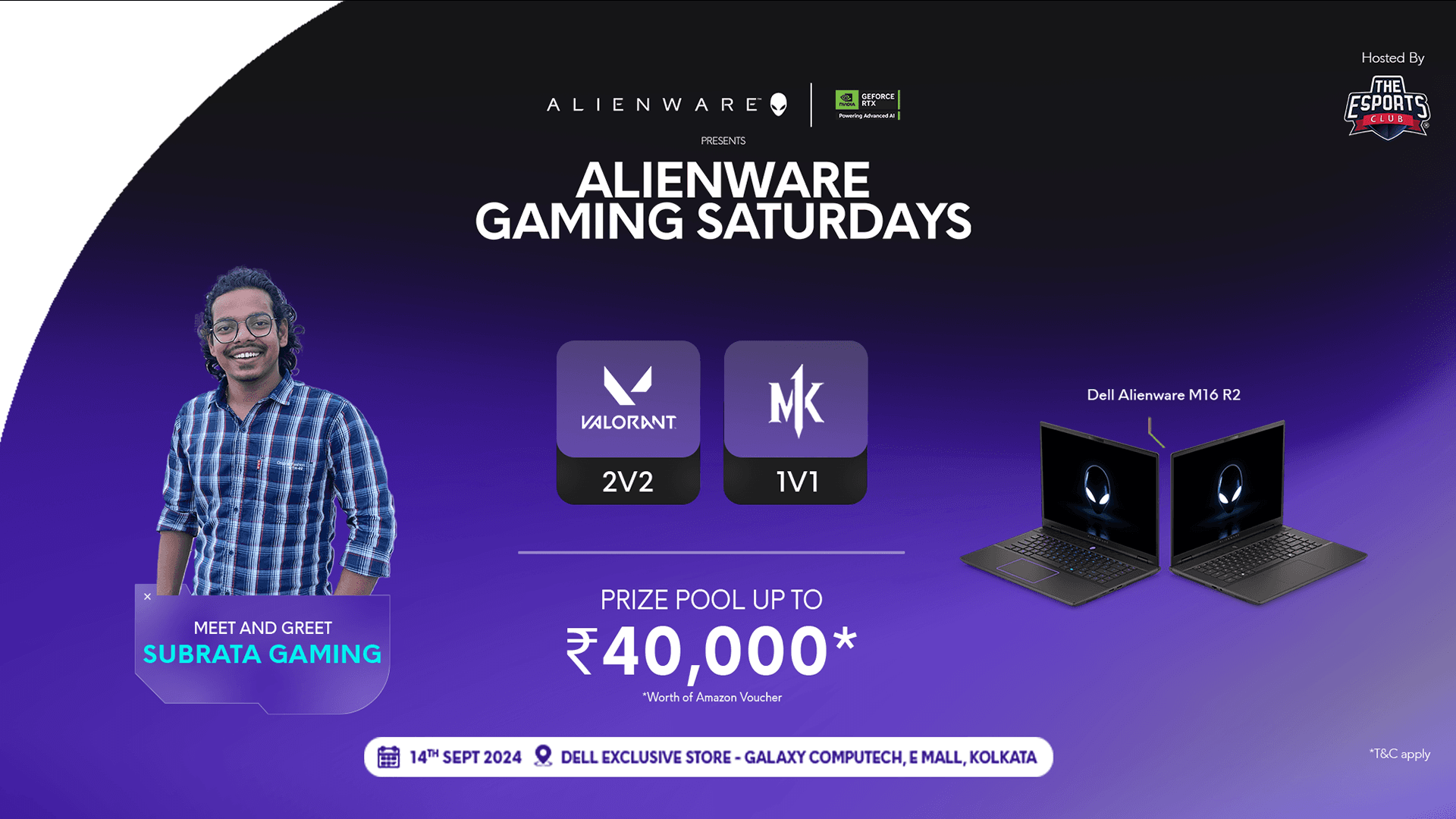 Alienware Gaming Saturdays - Kolkata banner