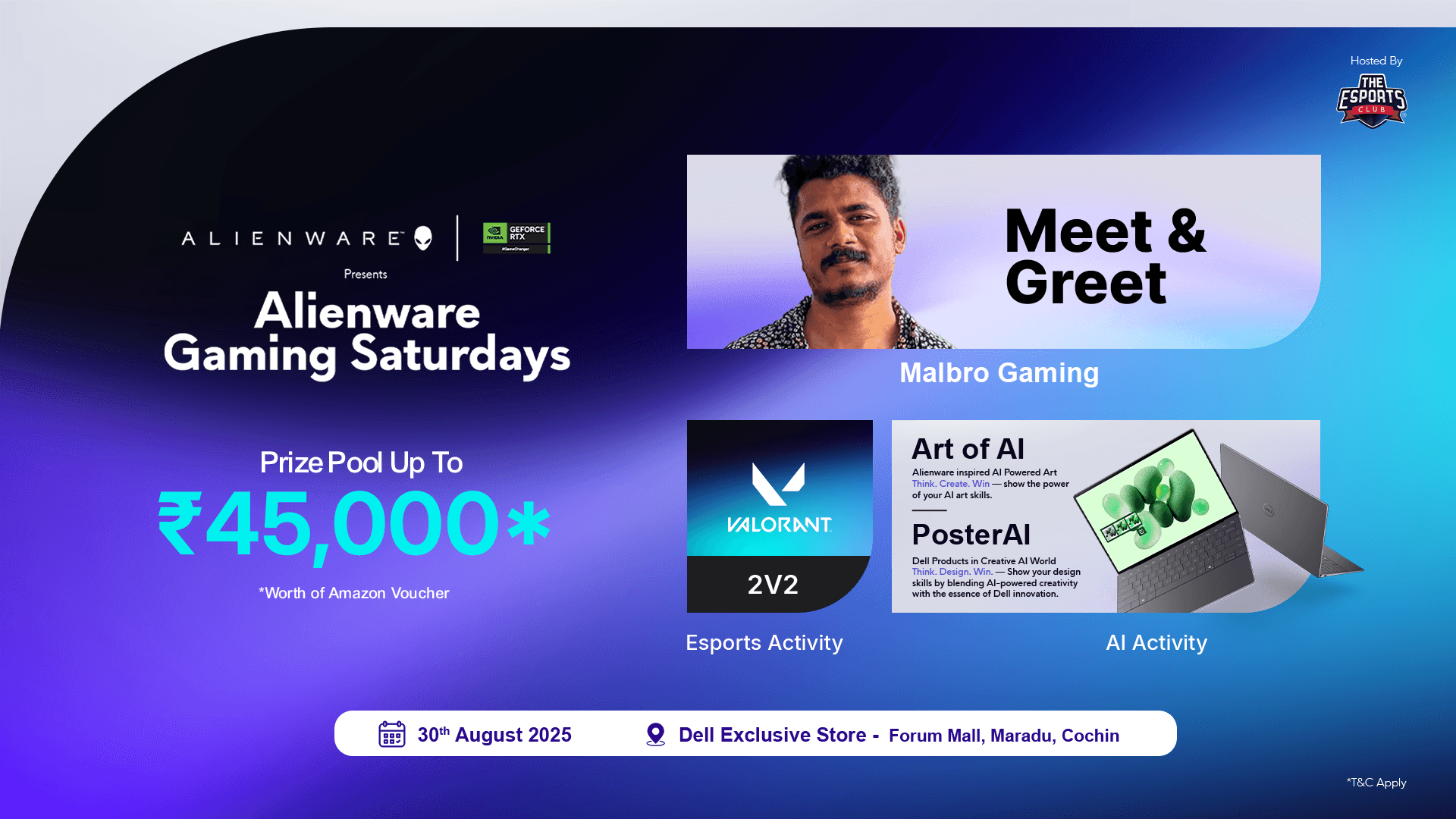 Alienware Gaming Saturdays - Cochin banner